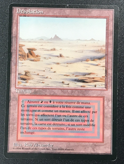 BADLANDS dual land Foreign Black Border French MTG light to moderate play - Image 4