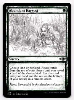MTG Modern Horizons 2 Abundant Harvest Showcase 354 NM - Image 1