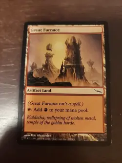 MTG Magic the Gathering Great Furnace Card Mirrodin Regular Common, 282/306 - Image 1