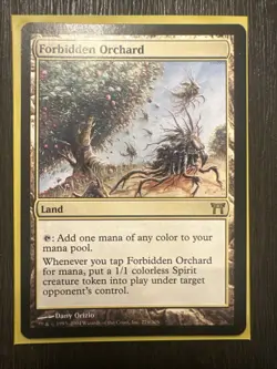 MTG CHAMPIONS OF KAMIGAWA* FORBIDDEN ORCHARD NM/M* - Image 1