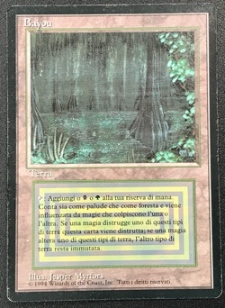 BAYOU dual land Foreign Black Border Italian MTG MP - Image 4