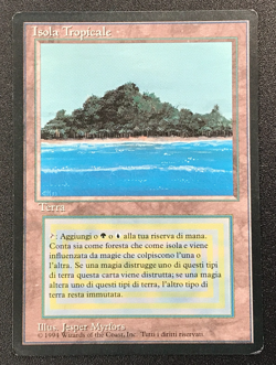 TROPICAL ISLAND dual land Foreign Black Border Italian MTG Light play - Image 4