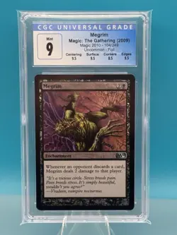 MTG Megrim Magic 2010 Uncommon Foil CGC 9 - Image 1