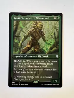 Gilanra, Caller of Wirewood - ETCHED FOIL - MTG Commander Legends - NM - Image 1