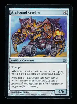 * * 1x FOIL Arcbound Crusher x1 * * Darksteel MTG MP Moderately Played - Image 1