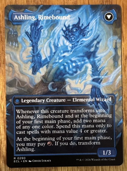 MTG Lorwyn Eclipsed, Ashling, Rekindled / Ashling, Rimebound - Borderless - Image 2