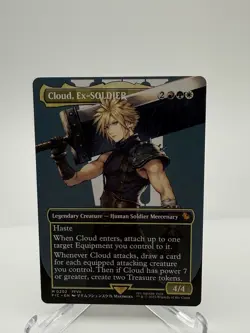 Cloud, Ex-SOLDIER Borderless NM MTG Final Fantasy - Image 1