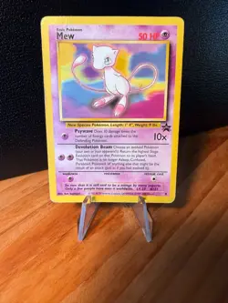 Pokemon TCG Vintage Rare -- Mew Promo #8 WOTC Black Star HP/DMG 8 - Image 1