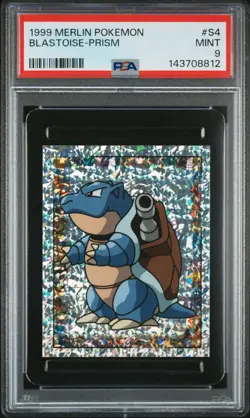 PSA 9 MINT 1999 MERLIN POKEMON S4 BLASTOISE-PRISM - Image 3