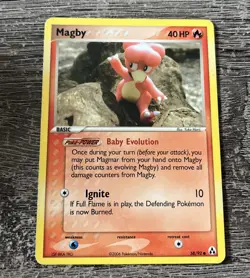 Pokemon Magby 58/92 Legend Maker Common LP - Image 1