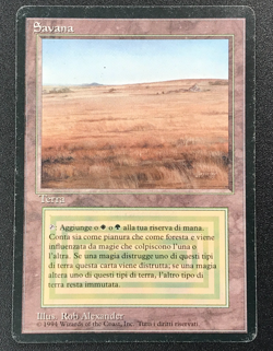 SAVANNAH dual land Foreign Black Border Italian MTG Moderate play - Image 4