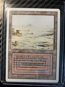 Badlands - Revised Edition - LP - Nonfoil - MTG Dual Land - Reserved List - Image 1