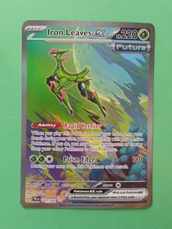 Pokemon Temporal Forces Iron Leaves ex 203/162 Special Illustration Rare - Image 1