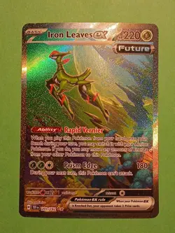 Pokemon Temporal Forces Iron Leaves ex 203/162 Special Illustration Rare - Image 2