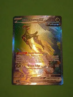 Pokemon Temporal Forces Iron Leaves ex 203/162 Special Illustration Rare - Image 3