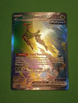 Pokemon Temporal Forces Iron Leaves ex 203/162 Special Illustration Rare - Image 4