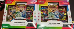 Pokemon TCG First Partner Illustration Collection Box Lot of 2 Factory Sealed - Image 1
