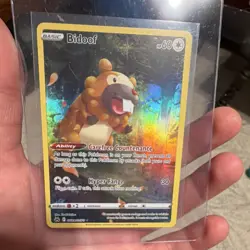 Pokemon Bidoof Holo Crown Zenith Galarian Gallery GG29/GG70 Ultra Rare ENG - Image 1