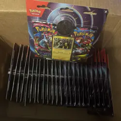 Lot of 25 Pokemon TCG, Mega Evolution 2-Pack Blister (Raikou Promo) - Image 1