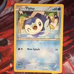 Pokemon Piplup XY Trainer Kit Common Regular Basic 60 HP 16/30 English - Image 1