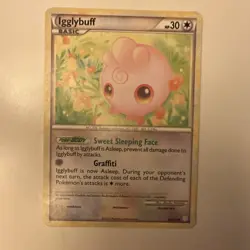 Pokemon Igglybuff Heartgold & Soulsilver Uncommon 44/123 Basic Regular 30 HP - Image 1