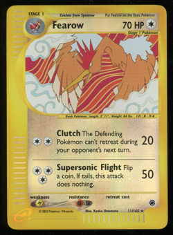 Pokemon 2002 Expedition - Fearow - Reverse Holo - 11 - Image 1