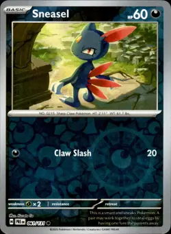 Sneasel 061/131 Reverse Holo - Pokemon SV: Prismatic Evolutions - NM - Image 1