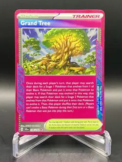 Grand Tree 136/142 Stellar Crown ACE SPEC Trainer Rare Pokemon TCG NM/M - Image 1