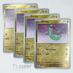 Dreepy 128/167 REVERSE HOLO x4 Playset 4x Pokemon TCG SV Twilight Masquerade TWN - Image 1