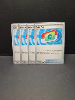 4x Poke Pad 198/217 Ascended Heroes Playset Pokemon TCG NM - Image 1