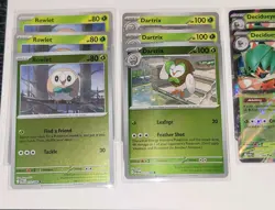 Pokemon Deck Core Evo Line Decidueye ex, Rowlet, Dartrix - Perfect Order & Mega - Image 4