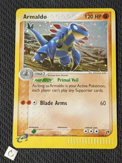 Armaldo 1/100 - ex Sandstorm Holo Rare Pokemon TCG MP - Image 1