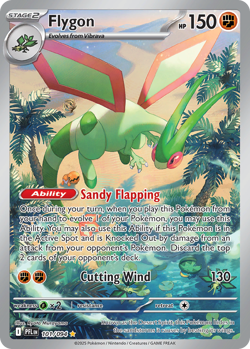 Flygon 101/094 Illustration Rare Phantasmal Flames Pokemon Near Mint - Image 1
