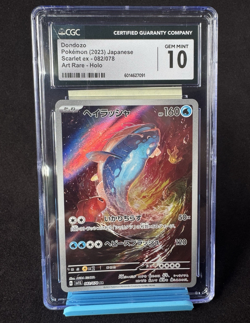 Pokemon TCG Dondozo 082/078 Scarlet ex 2023 Japanese AR HOLO CGC Gem Mint 10 - Image 1