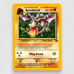 Aerodactyl 01/62 Fossil Holo Rare Pokemon TCG - Image 1