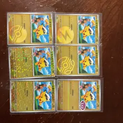 Pokemon Chinese Exclusive Horizons Gem CBB1C Captain Pikachu Set of 7 Combo Holo - Image 1