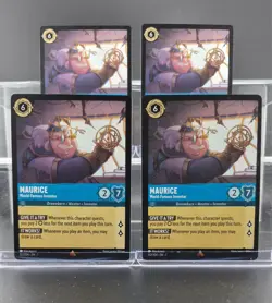 Disney Lorcana Maurice - World-Famous Inventor 152/204 The First Chapter 4 Cards - Image 1