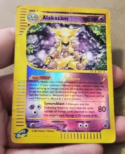 Alakazam 33/165 Expedition Reverse Holo Rare 2002 HP Pokemon TCG Vintage Card - Image 1