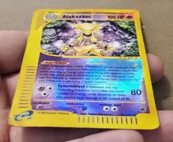 Alakazam 33/165 Expedition Reverse Holo Rare 2002 HP Pokemon TCG Vintage Card - Image 2