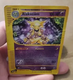 Alakazam 33/165 Expedition Reverse Holo Rare 2002 HP Pokemon TCG Vintage Card - Image 3