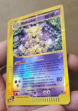 Alakazam 33/165 Expedition Reverse Holo Rare 2002 HP Pokemon TCG Vintage Card - Image 4