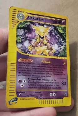 Alakazam 33/165 Expedition Reverse Holo Rare 2002 HP Pokemon TCG Vintage Card - Image 5
