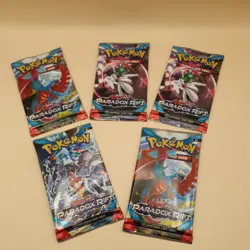 Pokemon Paradox Rift Booster Packs (X5) - All Artwork - New & Sealed - Image 1
