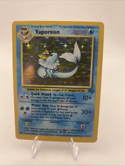 Pokemon Card TCG Vaporeon 12/64 Jungle Holo - Image 1