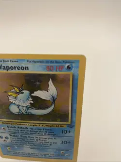 Pokemon Card TCG Vaporeon 12/64 Jungle Holo - Image 3