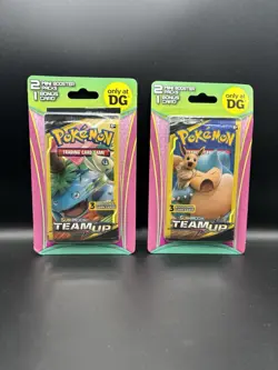 Lot of 2 - Team up & Unbroken Bonds 3-Card Mini Booster Blister Packs New Sealed - Image 1