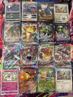 Pokemon 16 Card Lot nm V Max Mega SR Amazing Ex HOLO Rare Hits Only F34 - Image 1