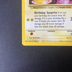 _'s HAPPY BIRTHDAY PIKACHU Card BLACK STAR PROMO Set #24 Holo WOTC NM Swirl 💫 - Image 4