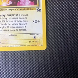 _'s HAPPY BIRTHDAY PIKACHU Card BLACK STAR PROMO Set #24 Holo WOTC NM Swirl 💫 - Image 5