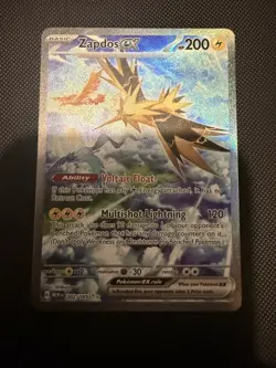Zapdos Ex 202/165 Pokemon 151 - Raw Single Card - Mint Condition - Image 1